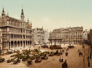 Markt auf dem Grand-Place, Brüssel