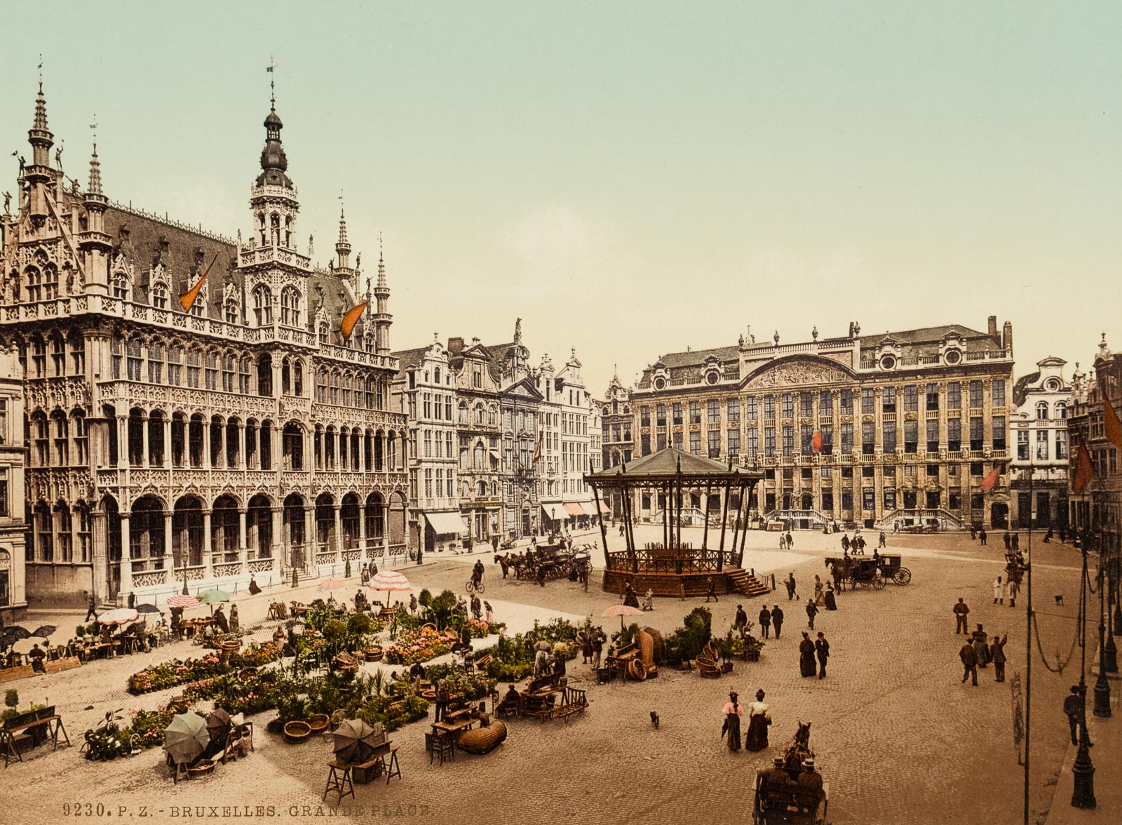 Markt auf dem Grand-Place, Brüssel