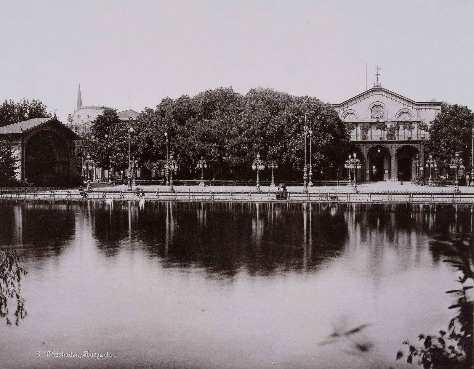 Stadtansicht Wiesbaden. Kurgarten
