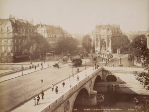 Paris, Pont Saint-Michel u. Place Saint-Michel
