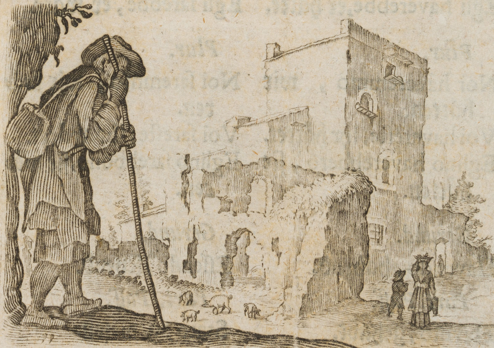 Hirte vor Ruinen, Capricci