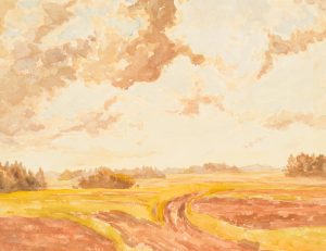 Landschaft mit tiefem Horizont