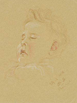 Kinderporträt. Schlafender Junge