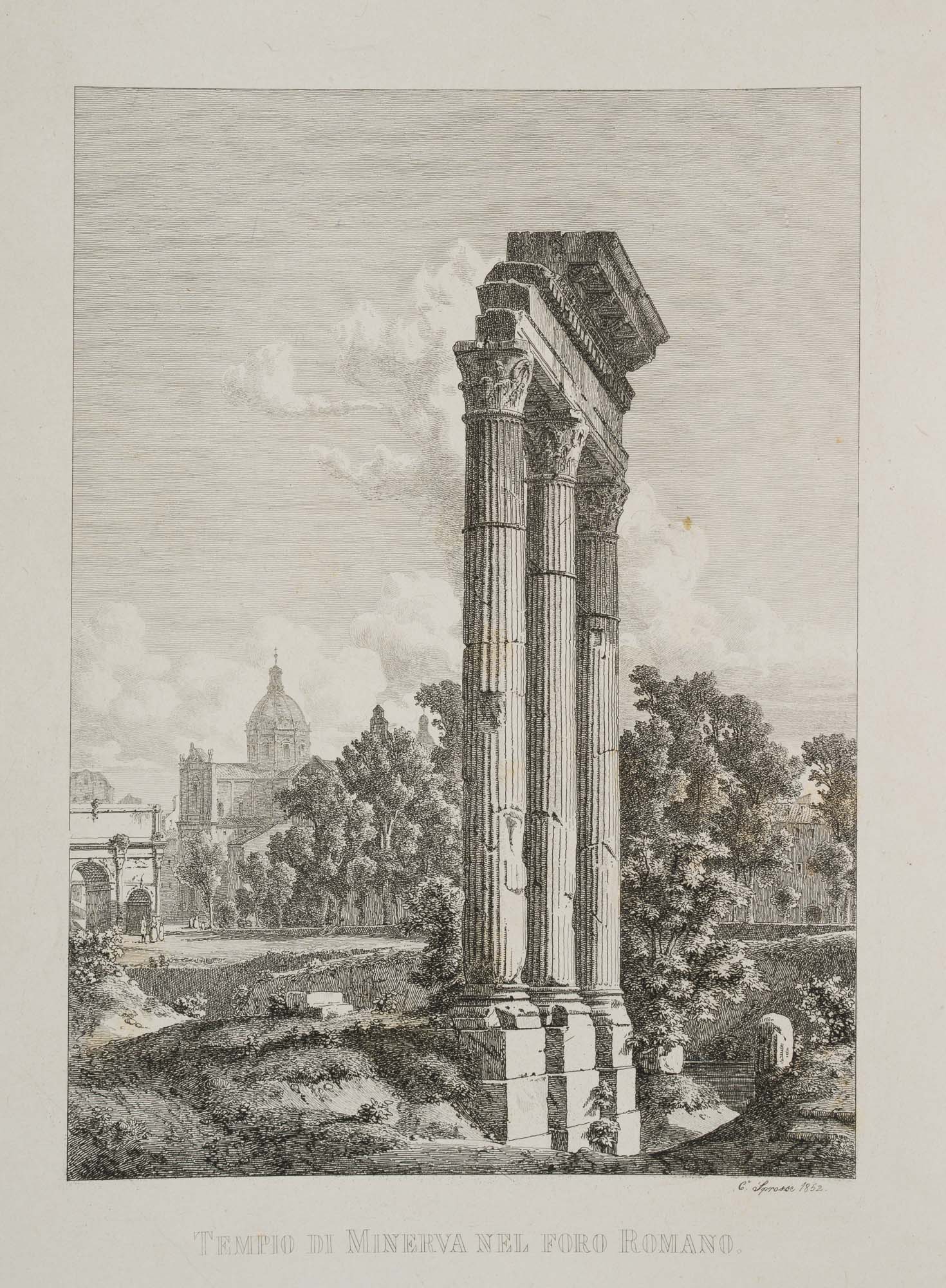 Der Minervatempel, Forum Romanum