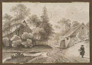 Auf dem Feldweg zum Gehöft