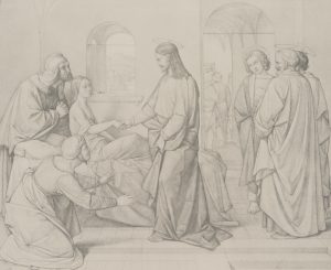 Jesus heilt Jäirus Tochterlein