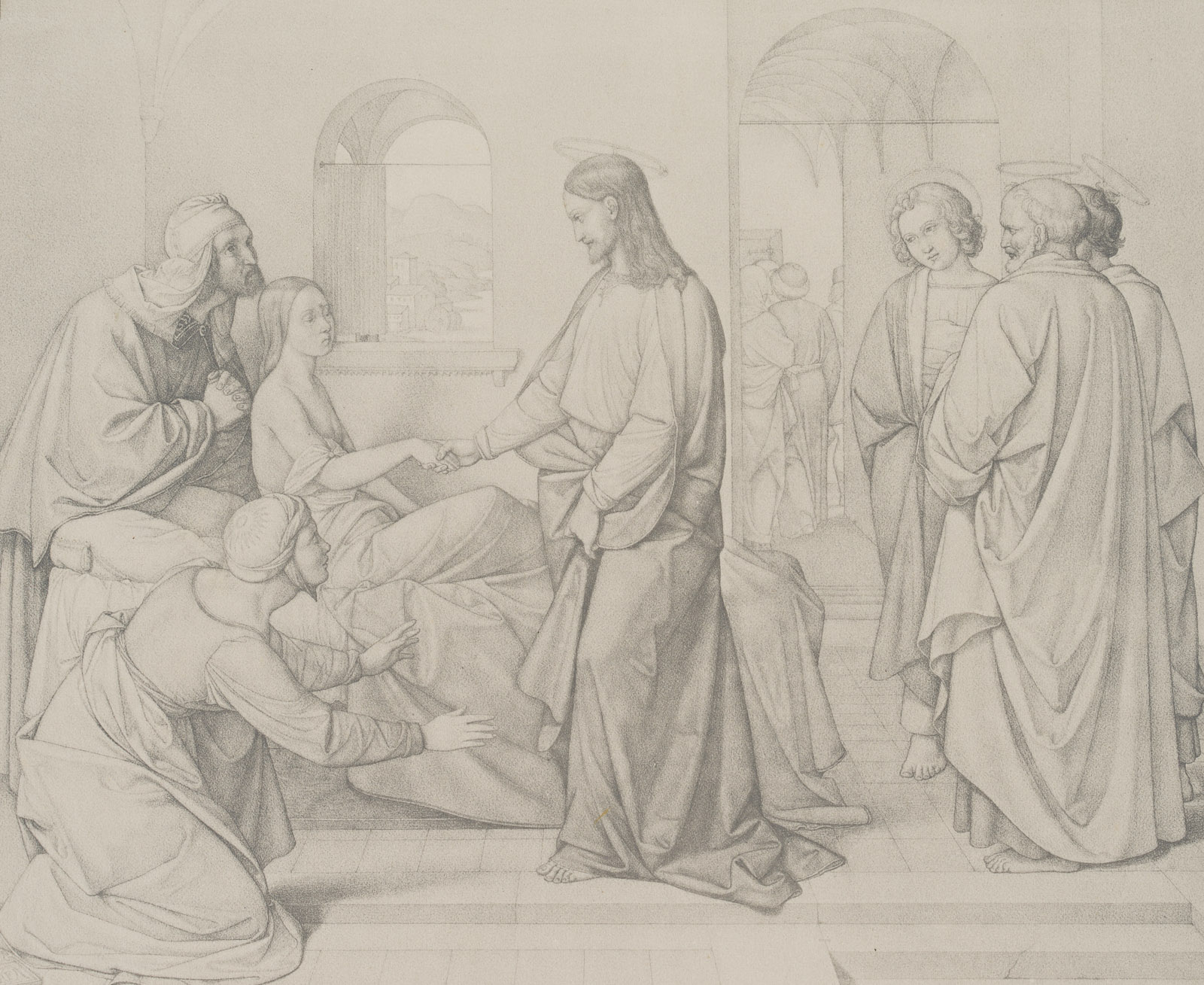 Jesus heilt Jäirus Tochterlein
