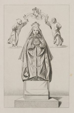 Probedruck: Heiligenbild: Madonna