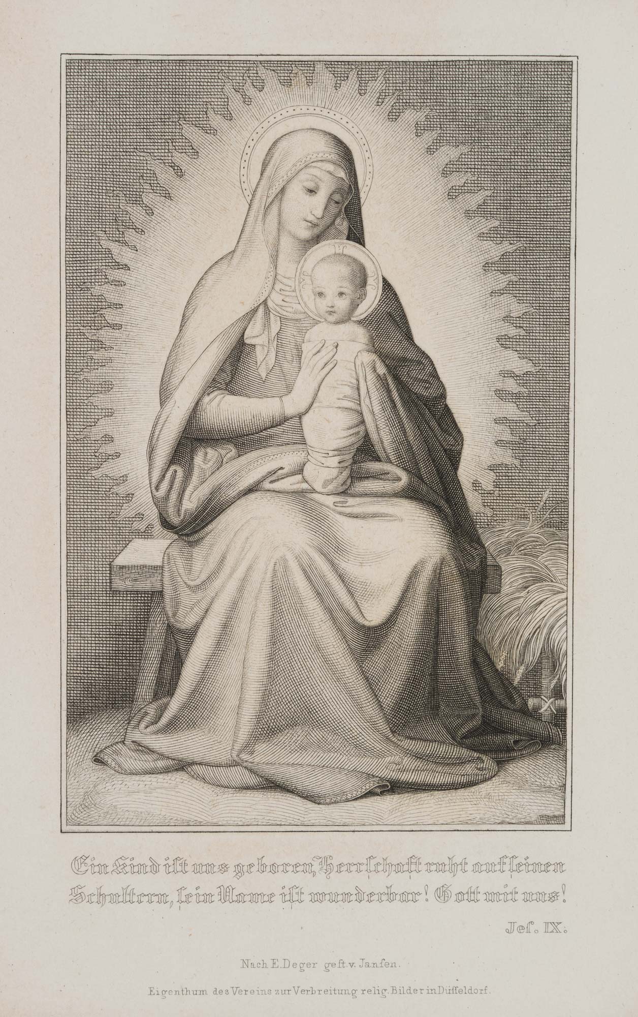 Madonna mit dem eingewickelten Kinde