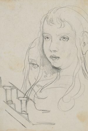 Portraitskizze zweier Mädchen