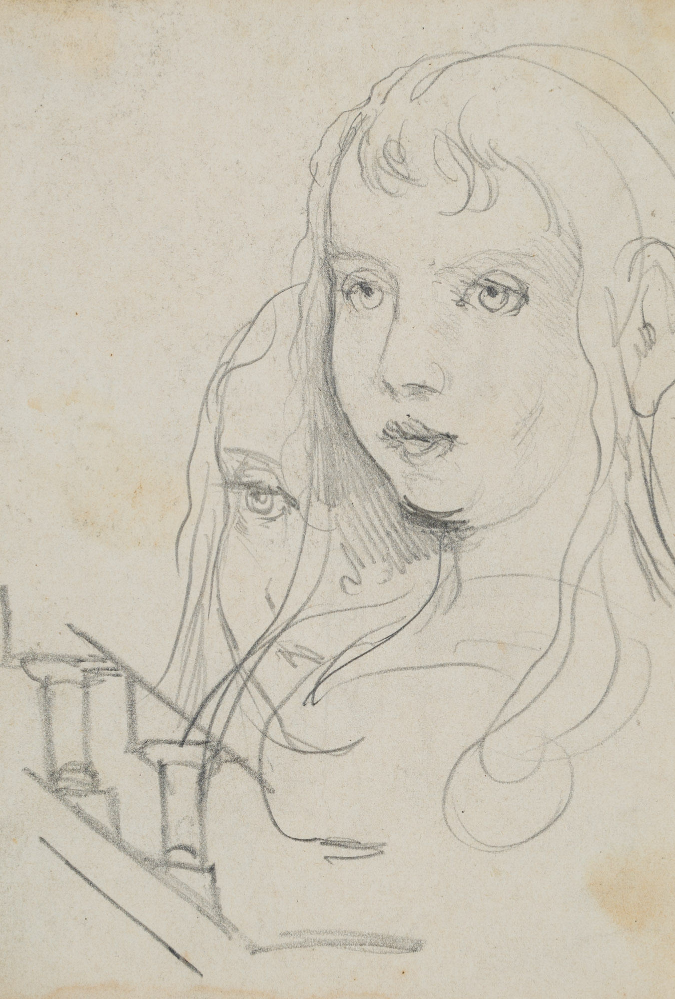 Portraitskizze zweier Mädchen