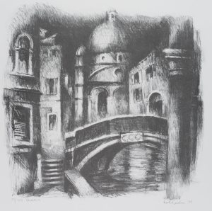 Blick auf die Kanäle von Venedig