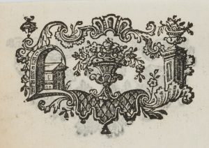 Vignette m. Blumenbouquet