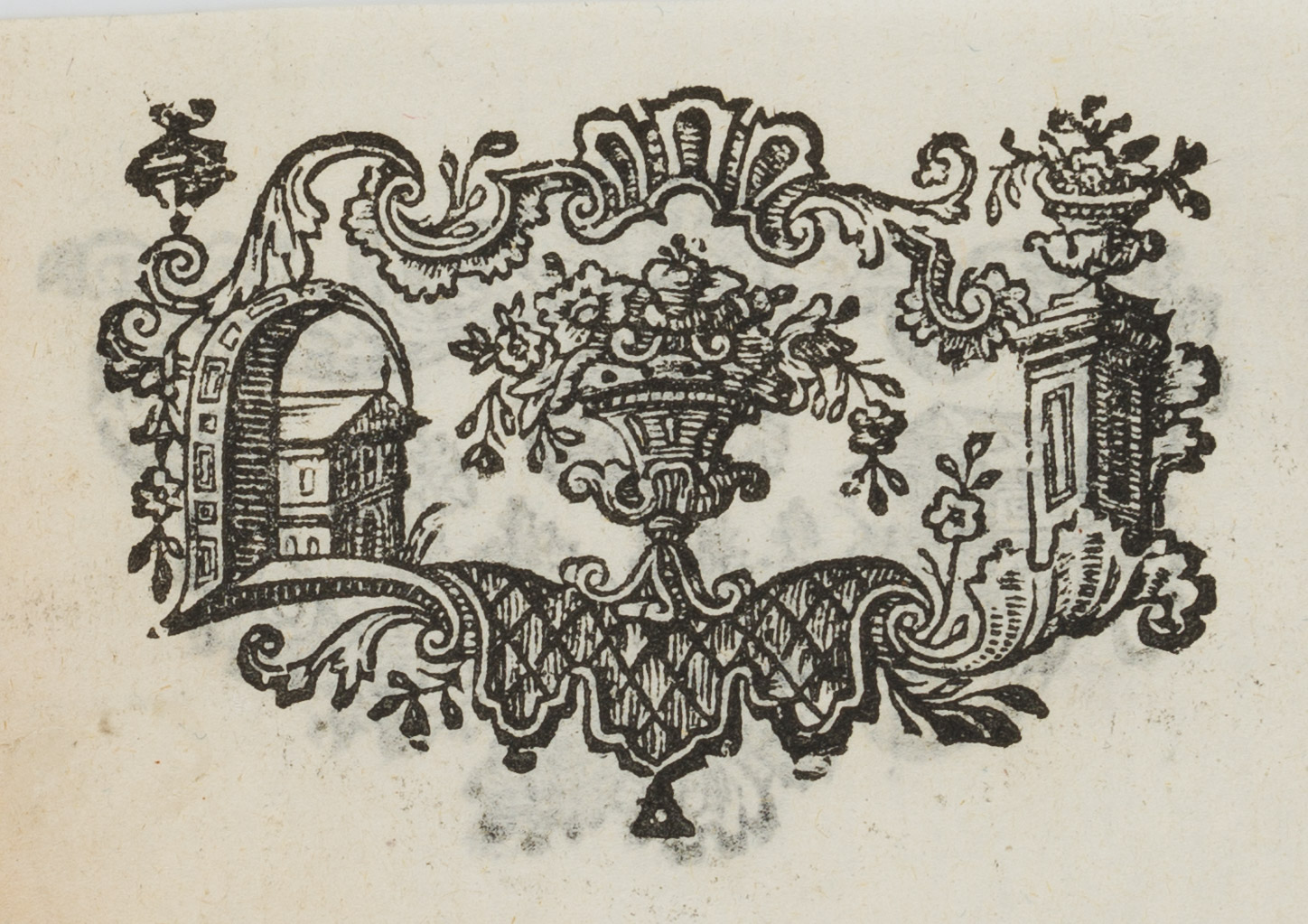 Vignette m. Blumenbouquet