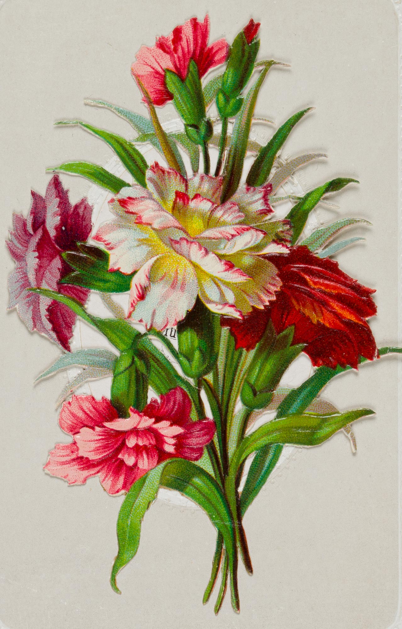 Glückwunschkarte mit Blumenbouquet