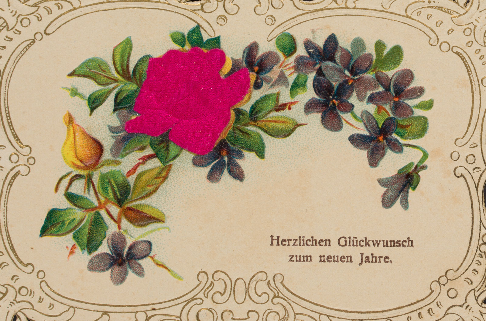 Geprägte Glückwunschkarte