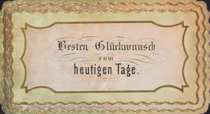 Geprägte Glückwunschkarte