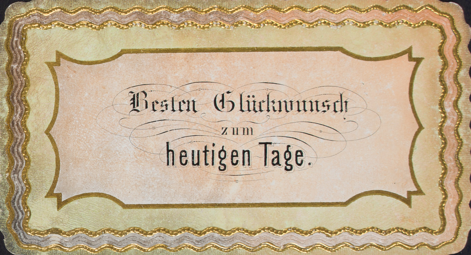 Geprägte Glückwunschkarte