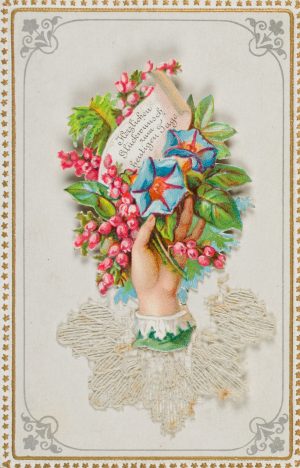 Glückwunschkarte mit Blumenstrauß