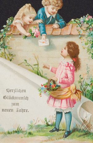 Glückwunschkarte mit Kindern