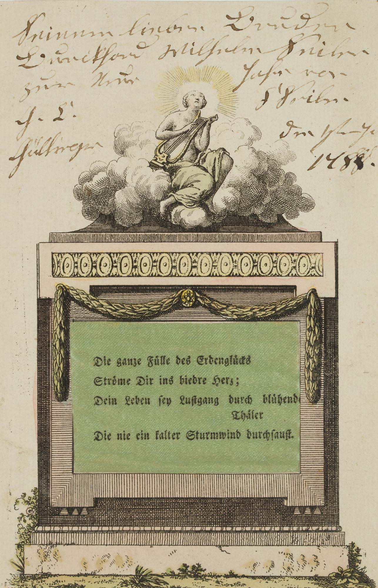 Freundschaftskarte mit Engel