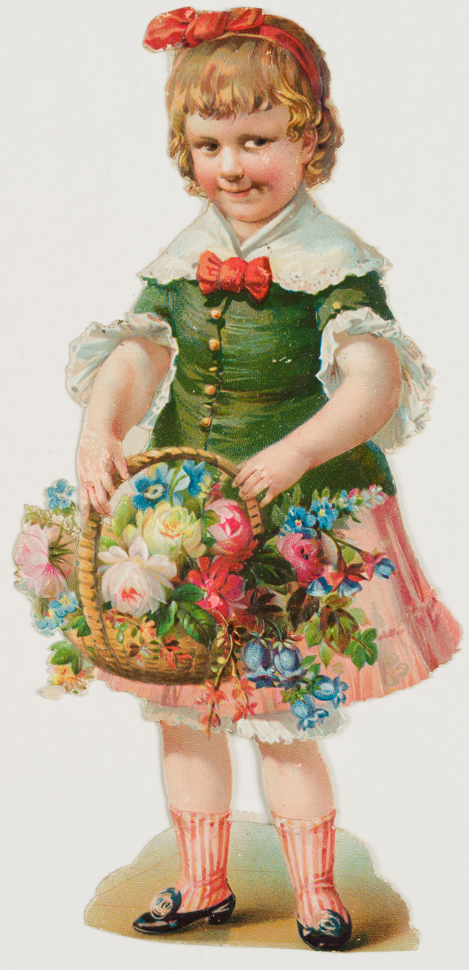 Mädchen mit Blumenkorb