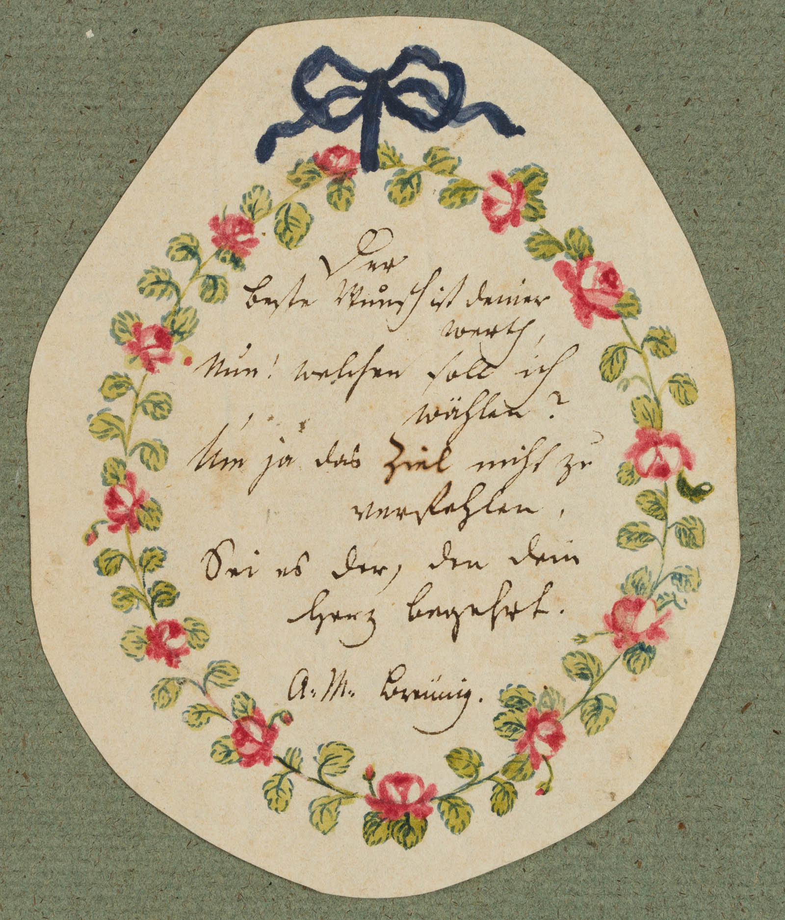Handschriftl. Widmung