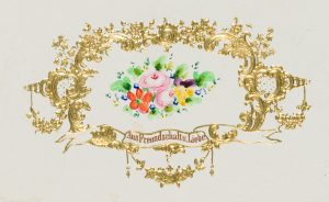 Freundschaftskarte mit Blumendekor