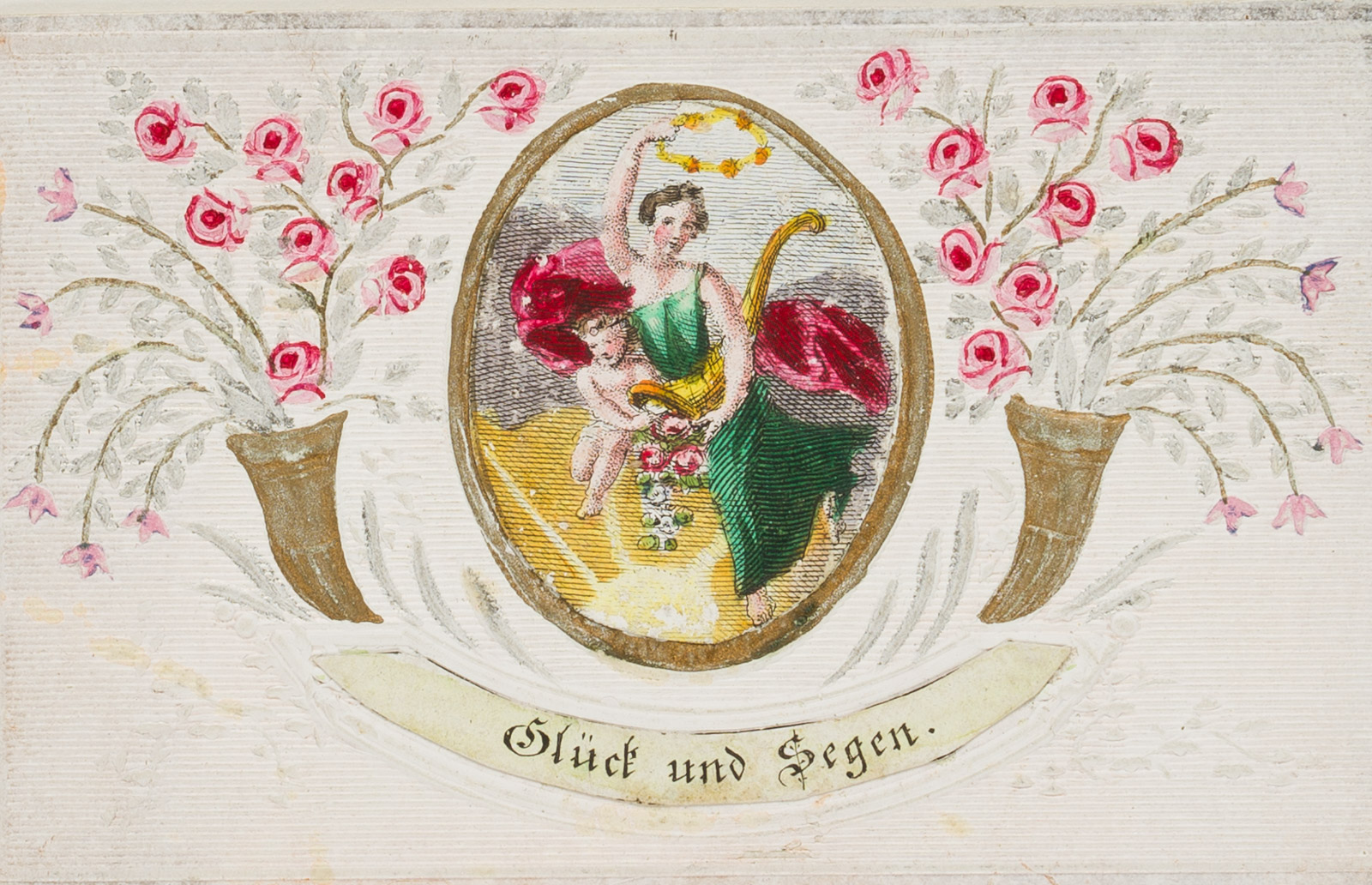 Glückwunschkarte, Füllhörner