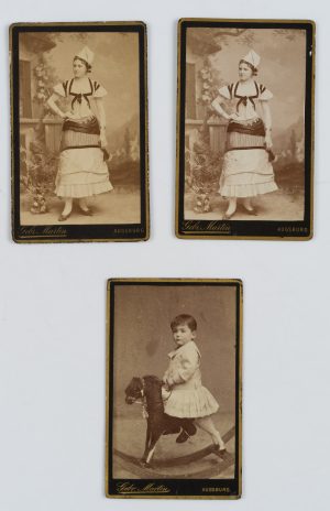 CdV. Damenportrait, Knabe