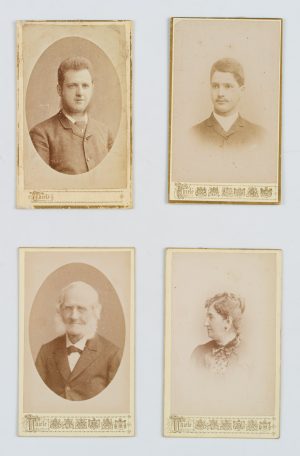 4 Cartes de Visite. Portraits