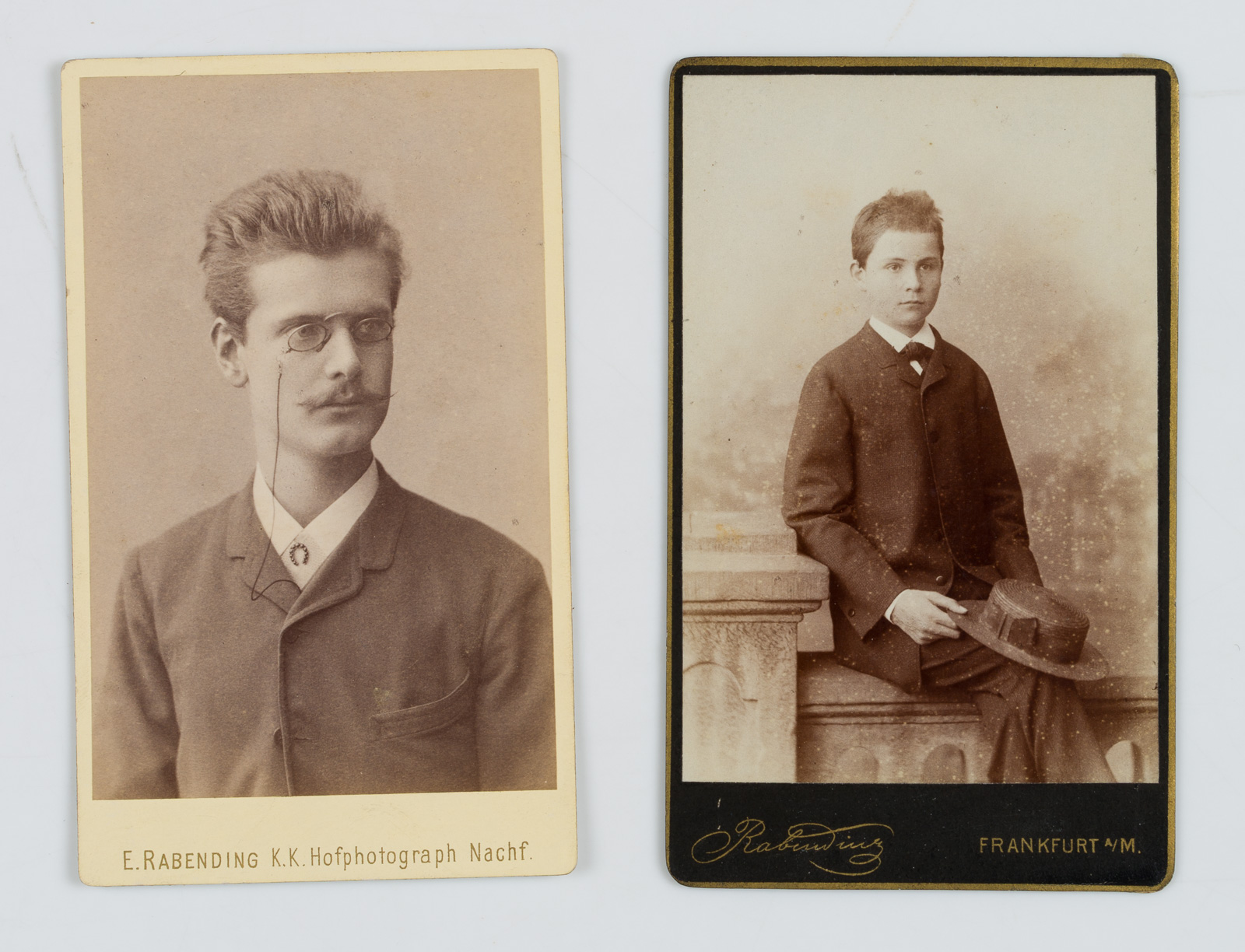 2 CdV. Otto Pranger und Junge