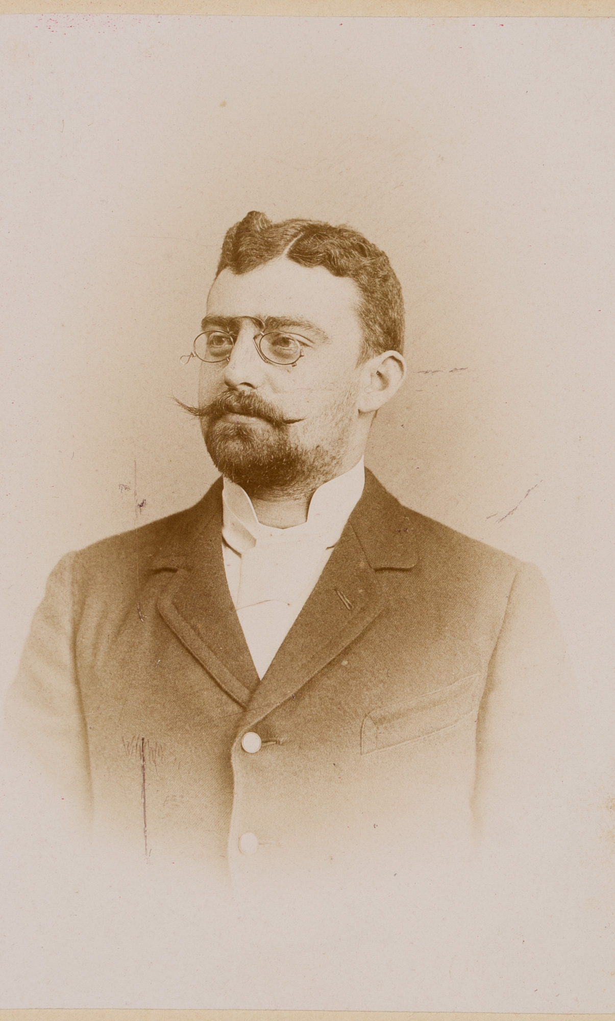 Herrenportrait. Carte de Visite