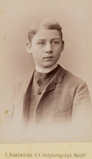 Portrait eines Jungen im Anzug