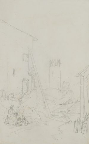 Zwei Landfrauen in Bergdorf