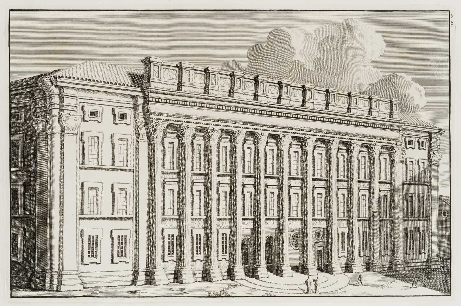 Kolonnade des Hadrianeum in Rom