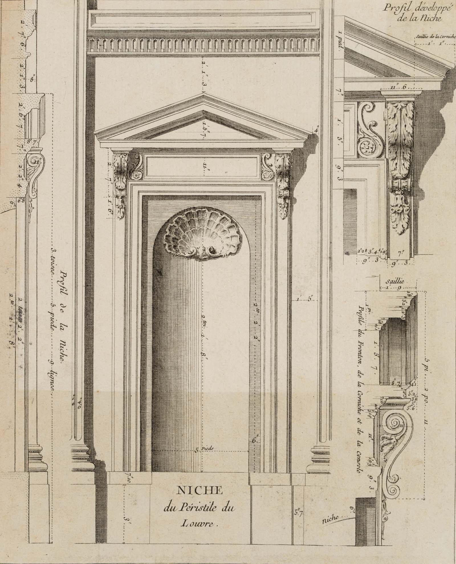 Peristyl des alten Louvre