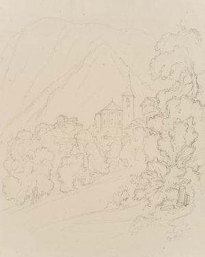Kirche in Stalden VS, Schweiz