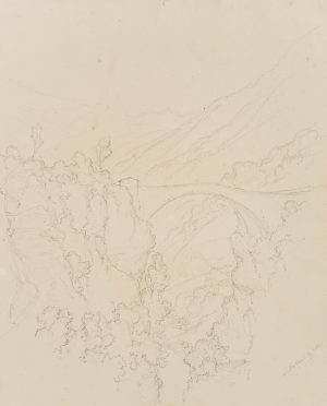 Brücke in Stalden, Wallis, Schweiz