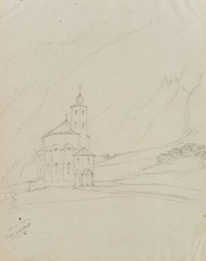 Rundkirche in Saas-Balen VS, Schweiz