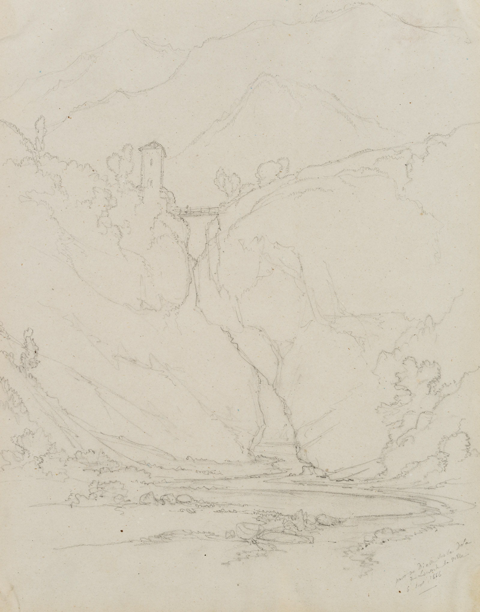 Teufelsbrücke bei Leuk, Loéche, Schweiz