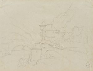 Château Saint-Maurice mit Rhone-Brücke