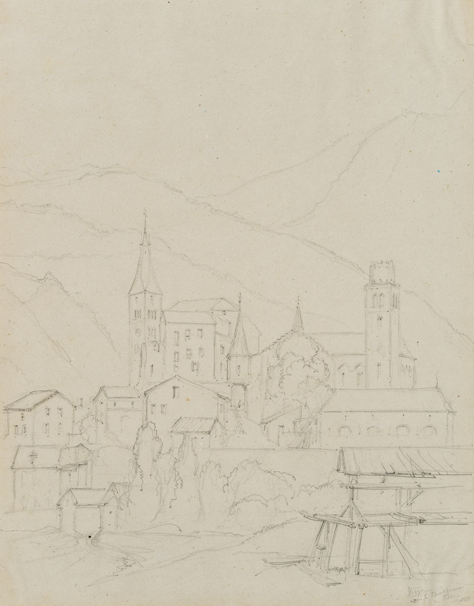 Stadt Visp im Kanton Wallis, Schweiz
