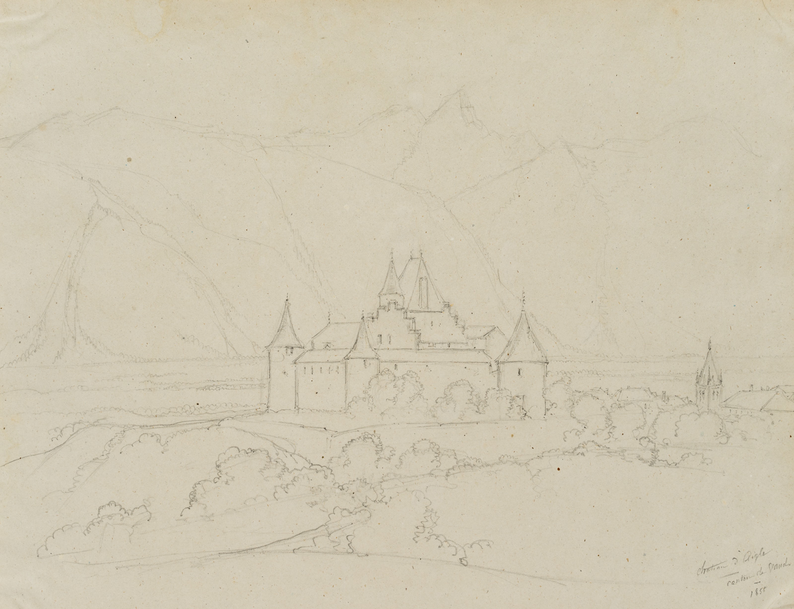 Schloss Aigle, Waadt, Schweiz