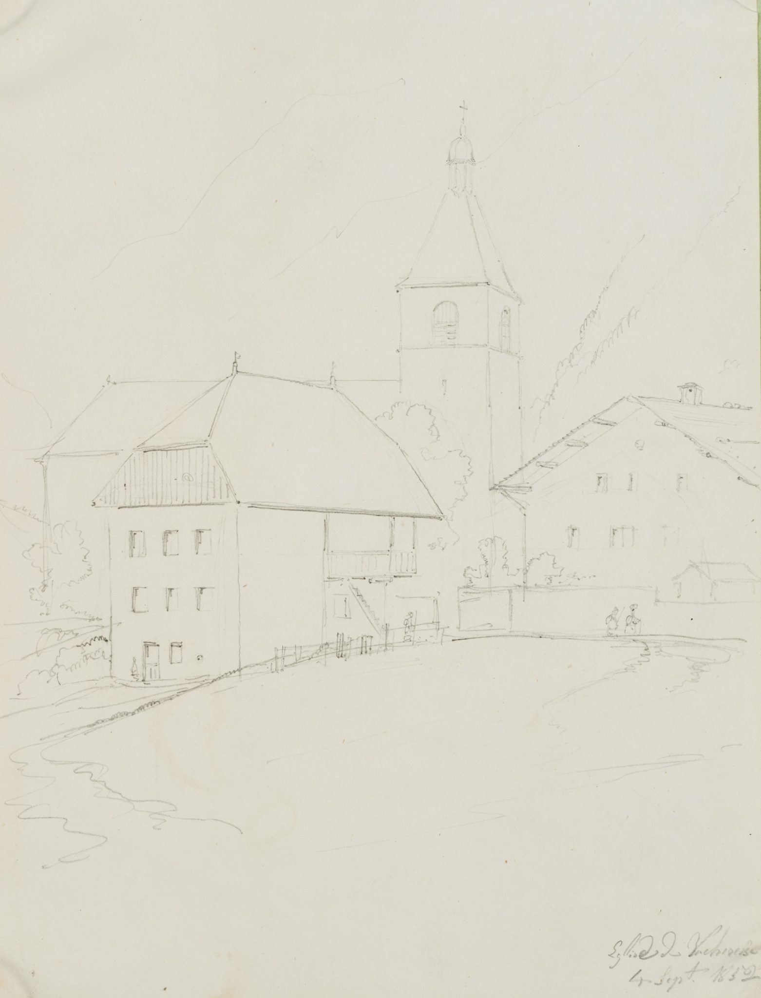 Kirche Eglise de Vacheresse, Schweiz