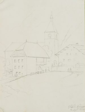 Kirche Eglise de Vacheresse, Schweiz
