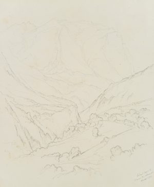 Inden am Weg nach Leuk, Wallis, Schweiz