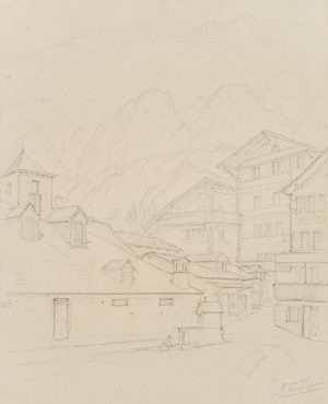 Lorenzquelle in Leukerbad VS, Schweiz