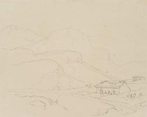 Almhütte in Les Diablerets, Schweiz