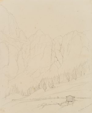 Am Gemmipass im Tal bei Leuk